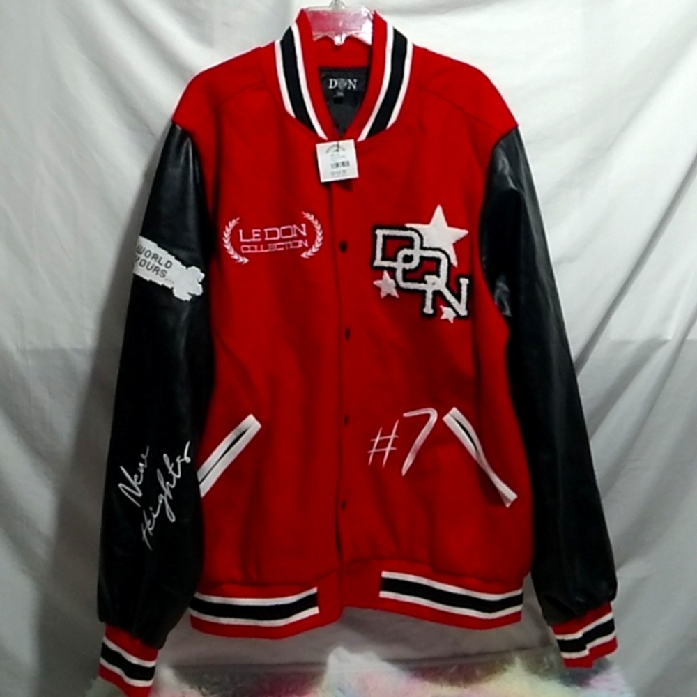 SALE! NWT Don Le Don Collection Letterman Jacket 2XL (XX-60)